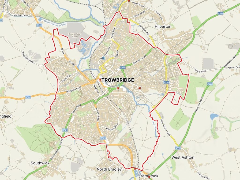 Map of Trowbridge