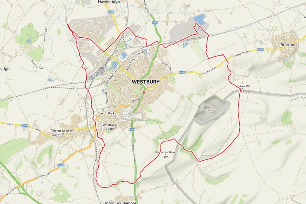 Map of Westbury